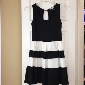 Black and white dress